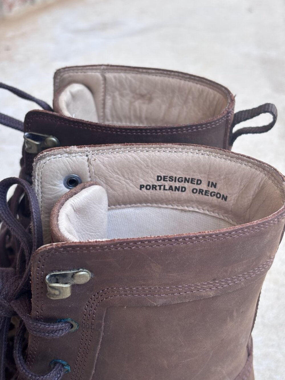 Keen Boots Oregon City Women's Snuff Toasted Coconut Brown Leather Lace Up US 7 - Picture 7 of 12